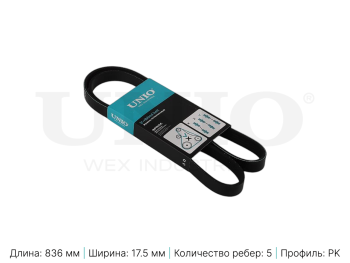picture of V-ribbed belt from UNIO