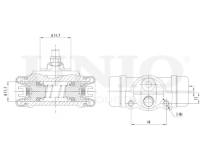 Wheel brake cylinder photo