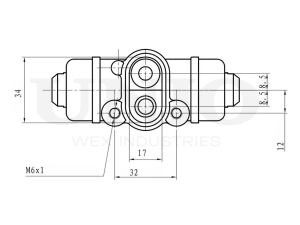 Left wheel brake cylinder photo