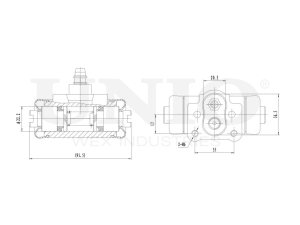 Right wheel brake cylinder photo