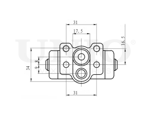 Wheel brake cylinder photo