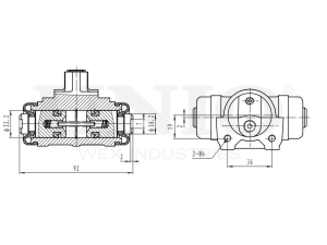 Wheel brake cylinder photo