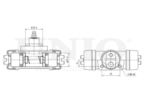 Wheel brake cylinder photo