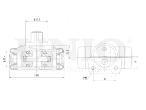 Wheel brake cylinder photo