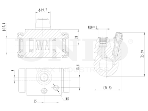 Wheel brake cylinder photo