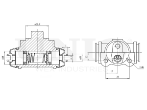 Цилиндр тормозной колесный photo