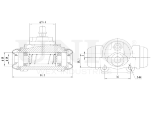 Wheel brake cylinder photo