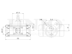 Wheel brake cylinder photo