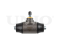 Wheel brake cylinder thumb