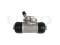 Left wheel brake cylinder thumb