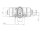 Left wheel brake cylinder thumb