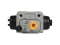 Left wheel brake cylinder thumb