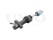 Clutch master cylinder thumb