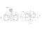 Left wheel brake cylinder thumb