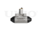 Wheel brake cylinder thumb