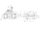 Right wheel brake cylinder thumb