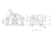 Left wheel brake cylinder thumb