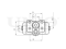 Right wheel brake cylinder thumb