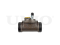 Right wheel brake cylinder thumb