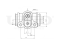 Wheel brake cylinder thumb