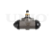 Wheel brake cylinder thumb