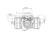 Right wheel brake cylinder thumb