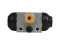 Wheel brake cylinder thumb