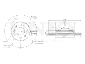 Front brake disc with Geomet® coating photo