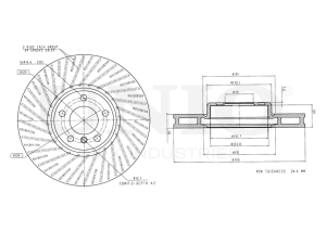 Front left brake disc with Geomet® coating photo