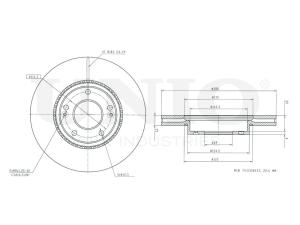 Front brake disc with Geomet® coating photo