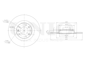 Rear brake disc with Geomet® coating photo