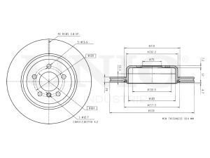 Rear brake disc with Geomet® coating photo