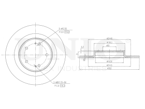 Rear brake disc photo