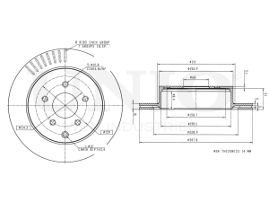 Rear brake disc photo