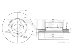 Front brake disc photo