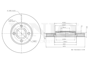 Front brake disc photo