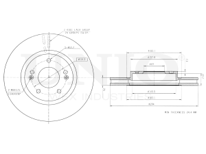 Front brake disc photo