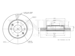 Front brake disc photo