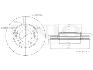 Front brake disc photo
