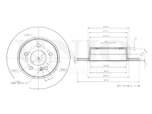 Rear brake disc photo