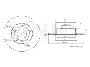 Rear brake disc photo