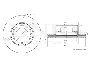 Front brake disc photo