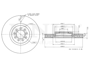 Front brake disc photo