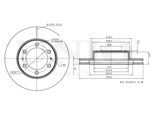 Front brake disc photo