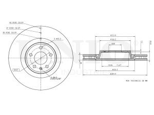 Front brake disc photo