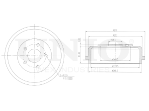 Rear brake drum photo