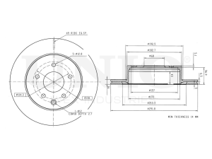 Rear brake disc photo