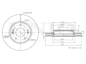 Front brake disc photo
