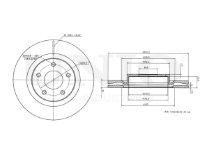 Front brake disc photo
