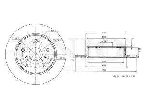 Rear brake disc photo